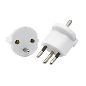 Weisser DE zu CH Steckdosenadapter