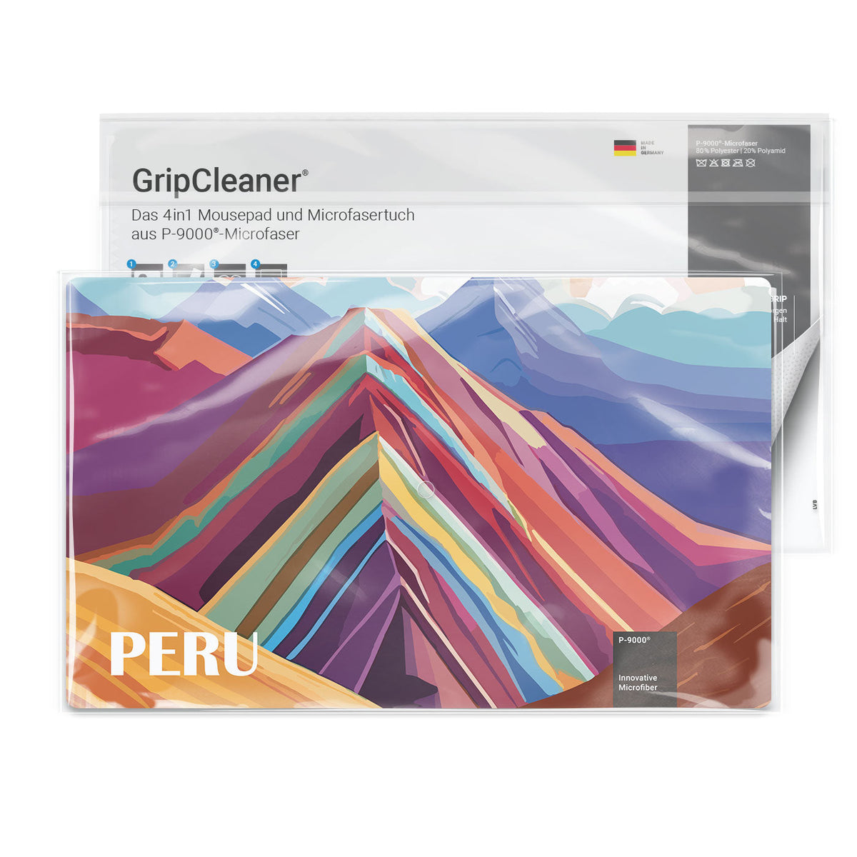 GripCleaner® 4-in-1 Mousepad 28x16 cm, All-Inclusive Package