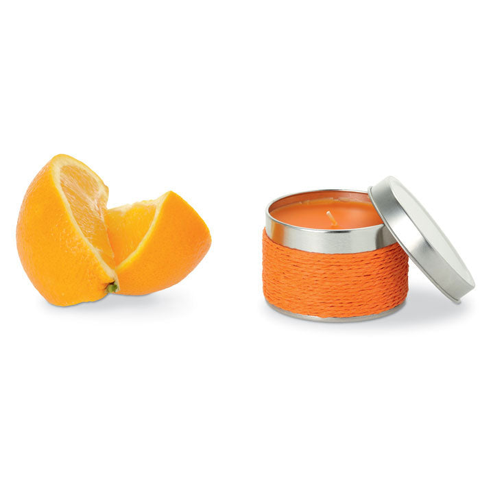 Apple-scented candle