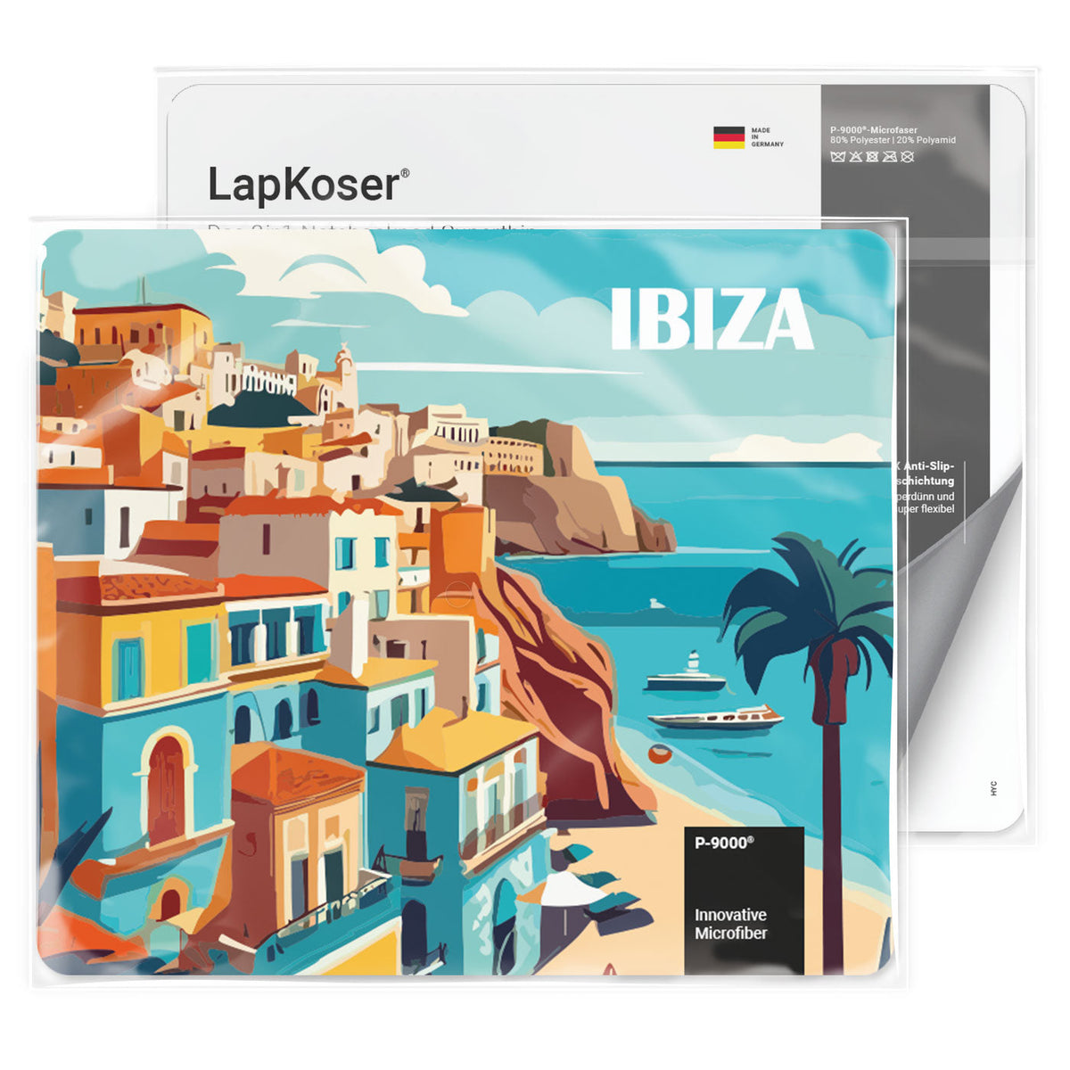 LapKoser® 3-in-1 Notebook Pad 23x20 cm, All-Inclusive Package