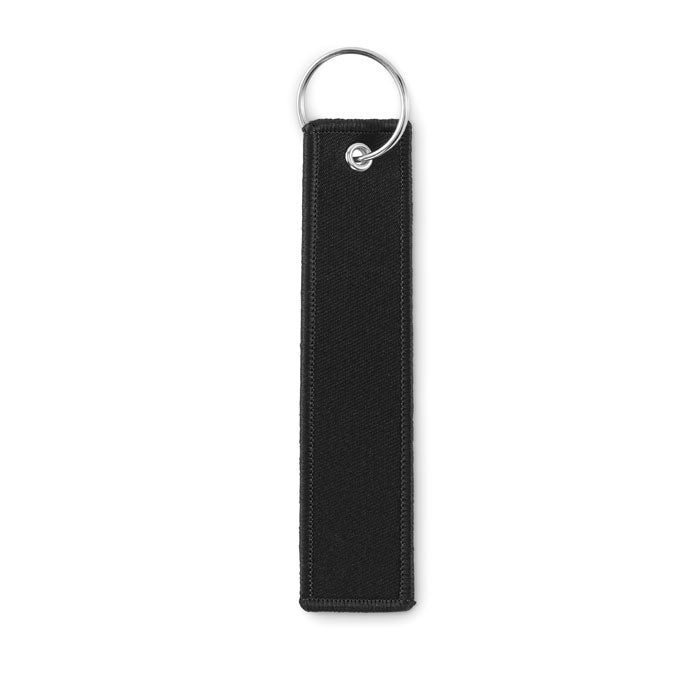 Porte-clés en polyester avec étiquette
