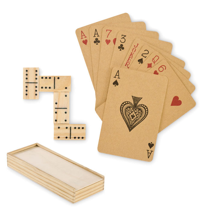 Domino- und Spielkarten-Set
