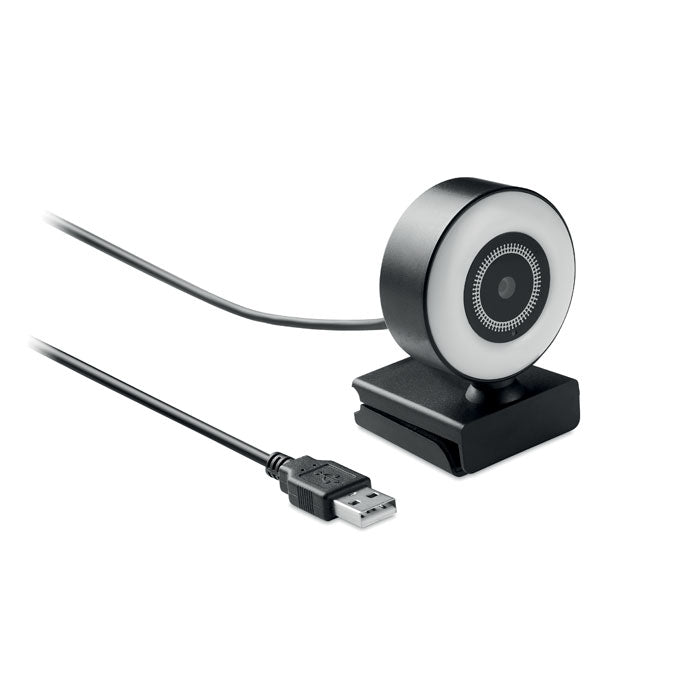Webcam HD 1080p avec anneau lumineux