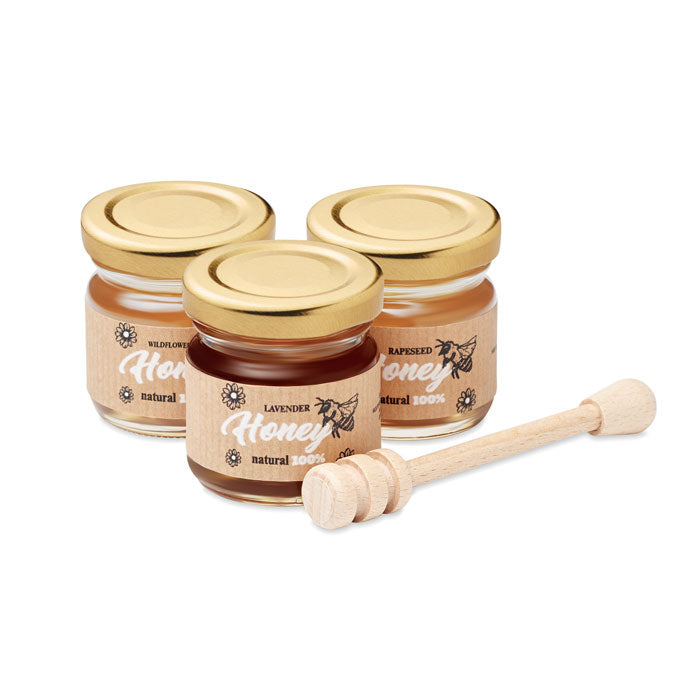 Miel de fleurs sauvages, lot de 3