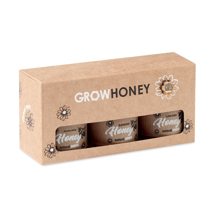 Miel de fleurs sauvages, lot de 3