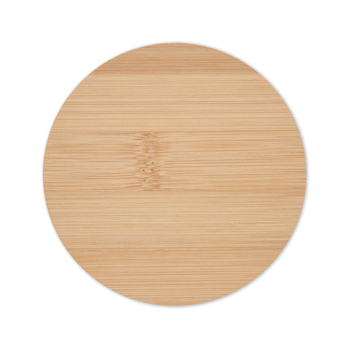 Dessous de verre rond en bambou