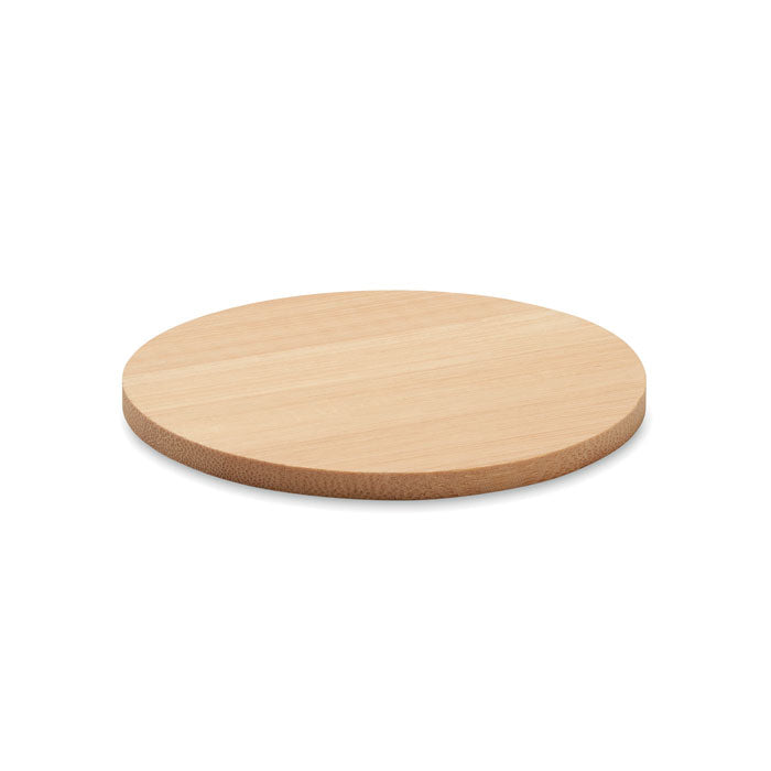 Dessous de verre rond en bambou