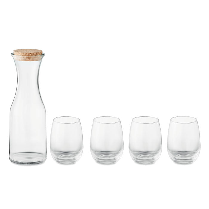 Ensemble en verre recyclé