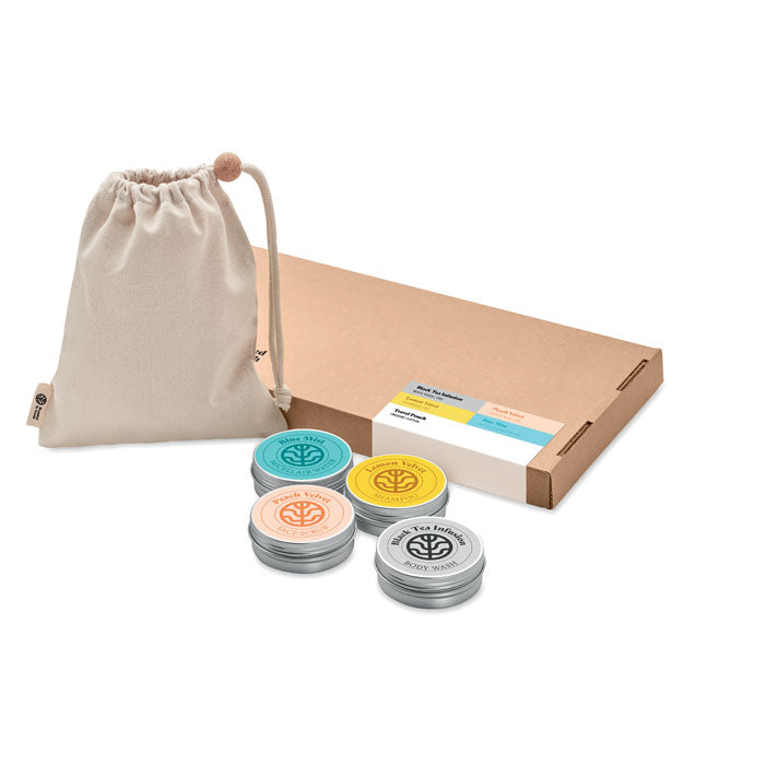 Trousse de toilette de voyage végétalienne