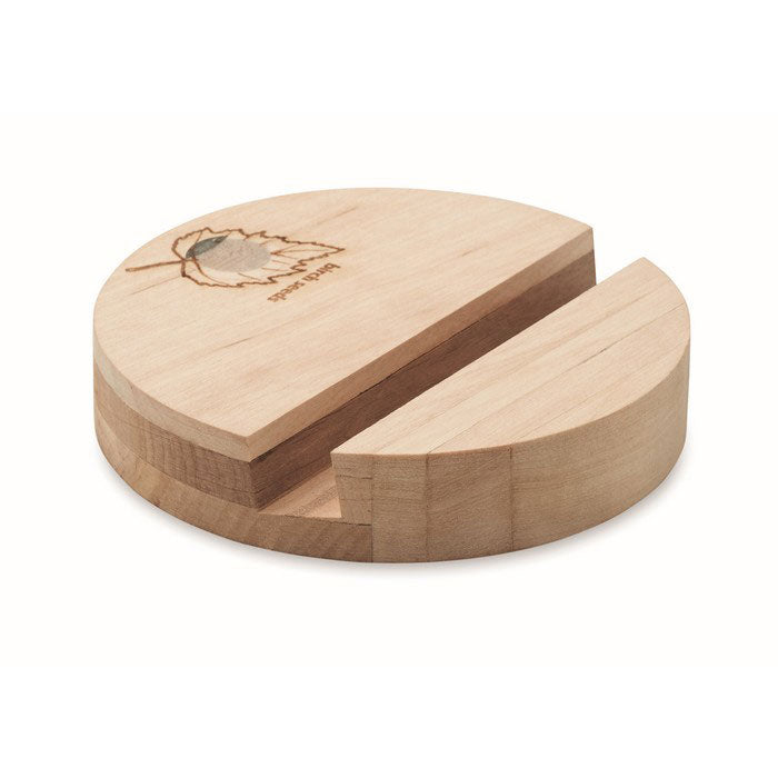 Support de smartphone en bois de bouleau