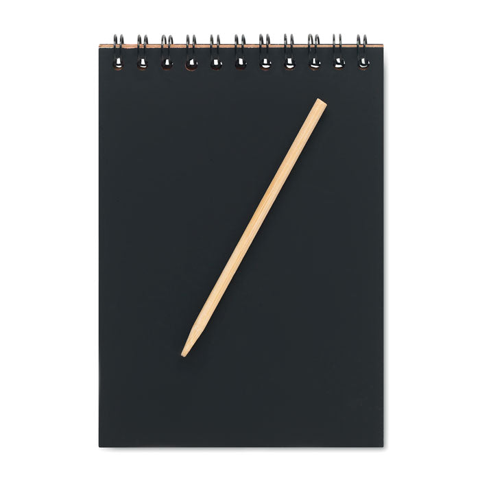 Cahier avec papier à gratter