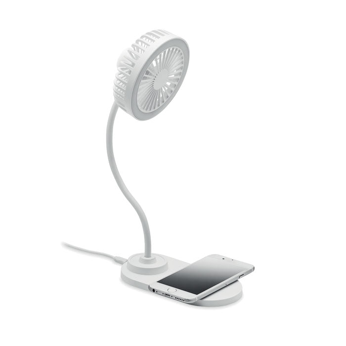Table fan with light