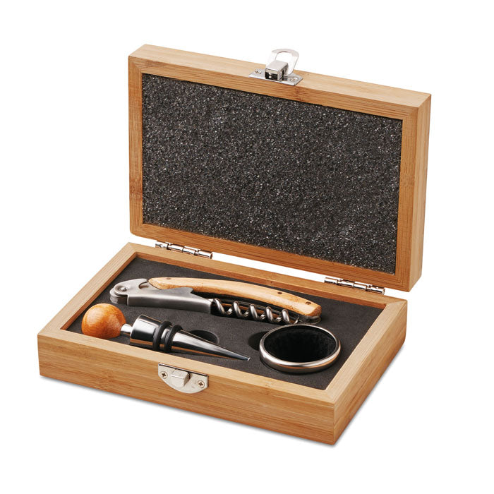 Coffret à vin en bambou