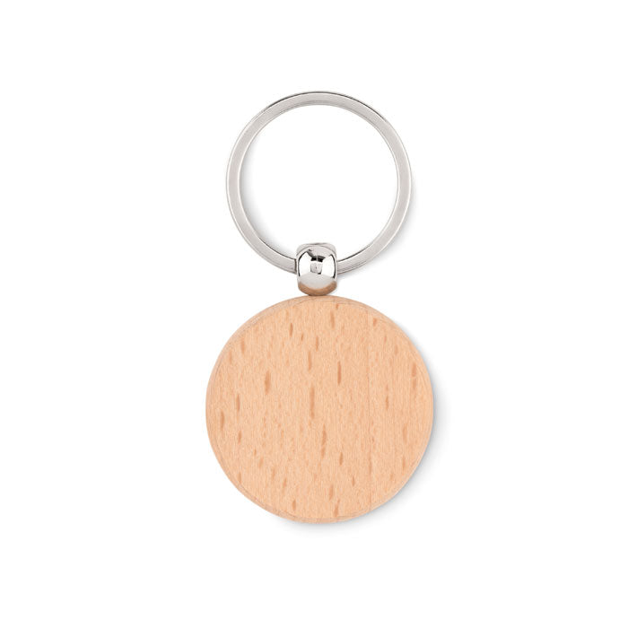 Porte-clés en bois, rond