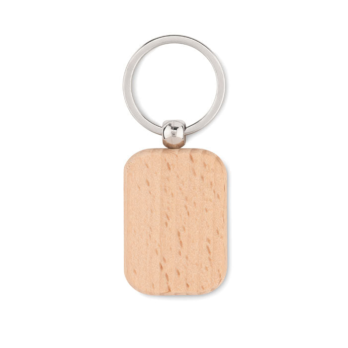 Porte-clés en bois, carré