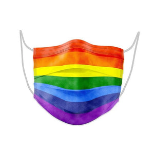 Regenbogenfarbene Gesichtsmaske