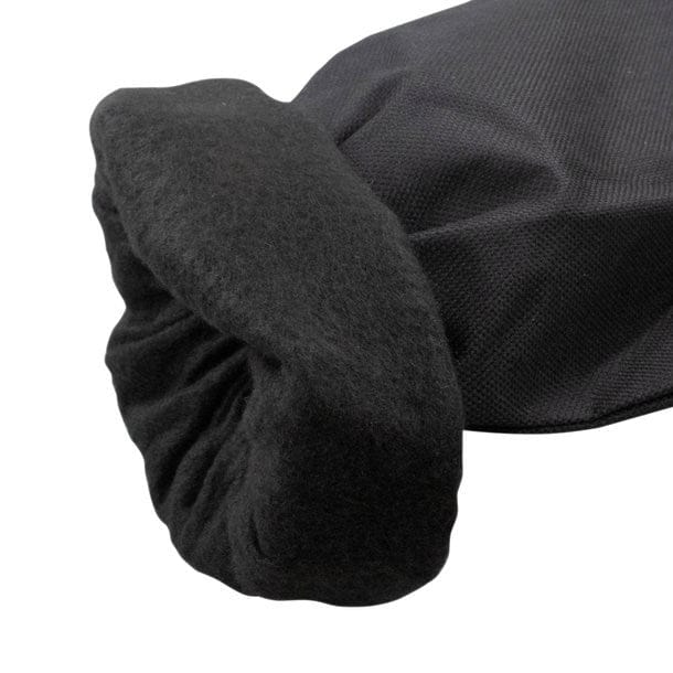 Herangezoomtes Bild an die Öffnung des Handschuhs