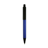 Eleganter blauer Kugelschreiber mit schwarzen Details