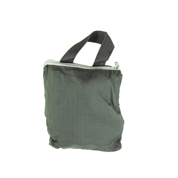 Dunkelgrüne Tragtasche mit Reisverschluss