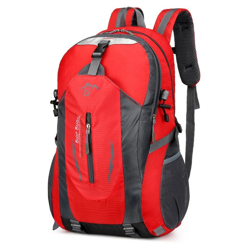 Rot-schwarzer Wanderrucksack
