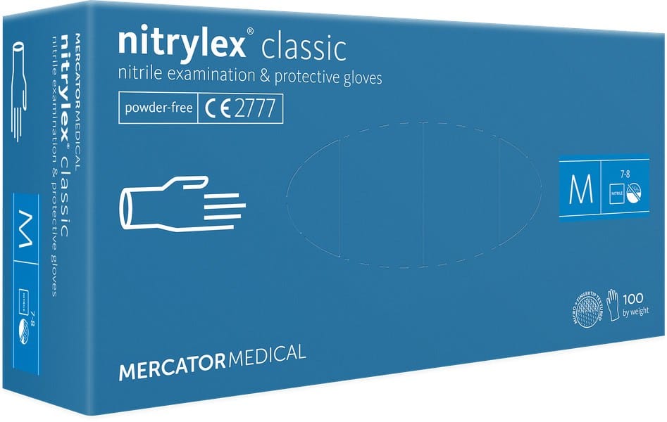 Blaue Handschuhbox Grösse M