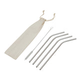 Stainless Steel Straw Set DRINK HAPPY