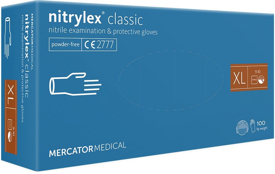 Blaue Handschuhbox Grösse XL