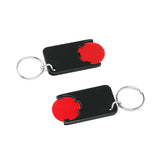 Porte-jeton avec jeton de 1€ "Beta"