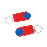Porte-jeton avec jeton de 1€ "Beta"