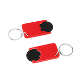 Porte-jeton avec jeton de 1€ "Beta"