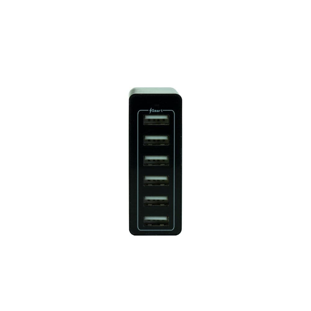Ladestation mit sechs USB Anschlüssen von vorne