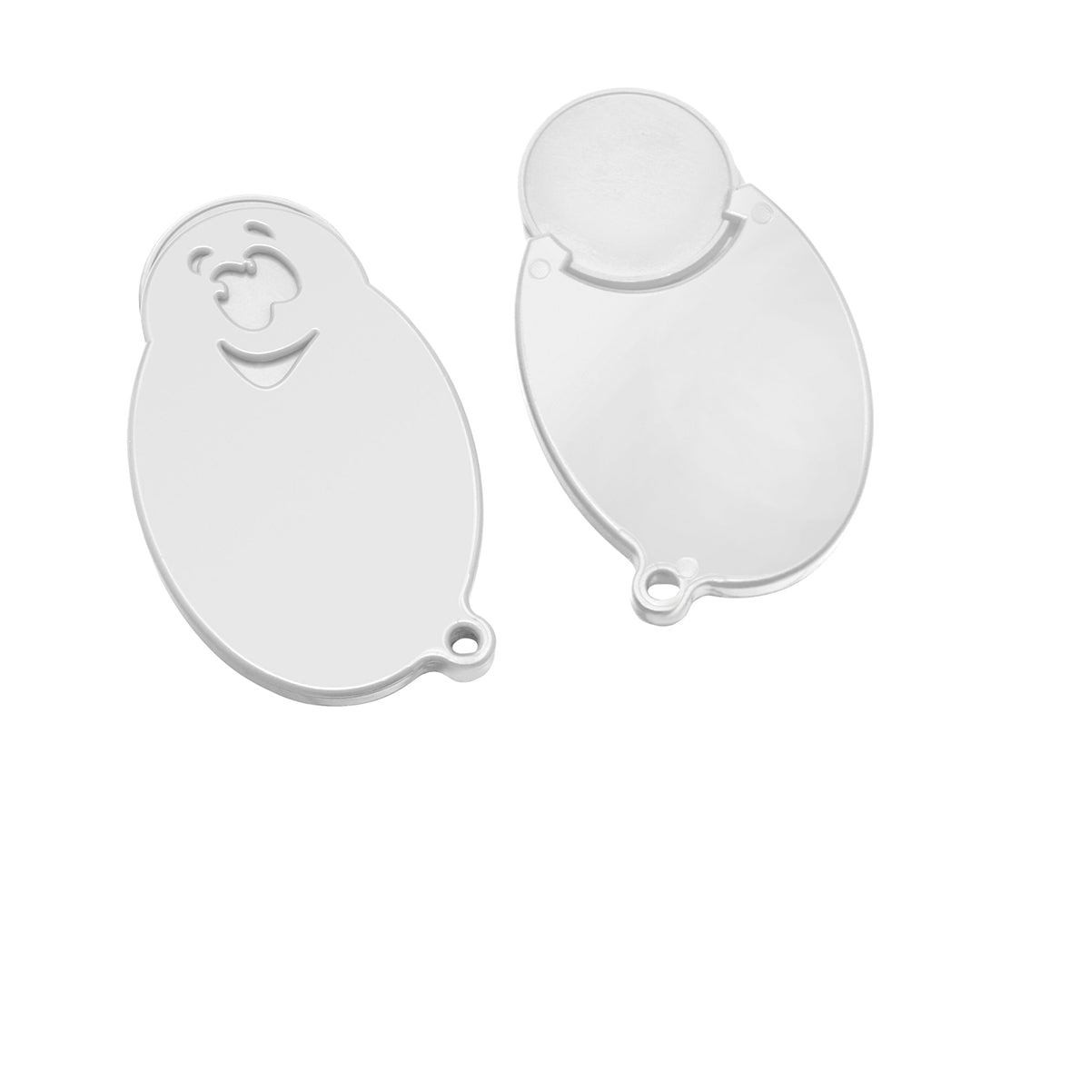 Porte-jeton avec jeton de 1€ "Visage"