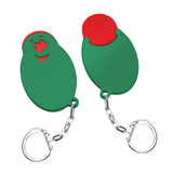 Porte-jeton avec jeton de 1 € « Visage »