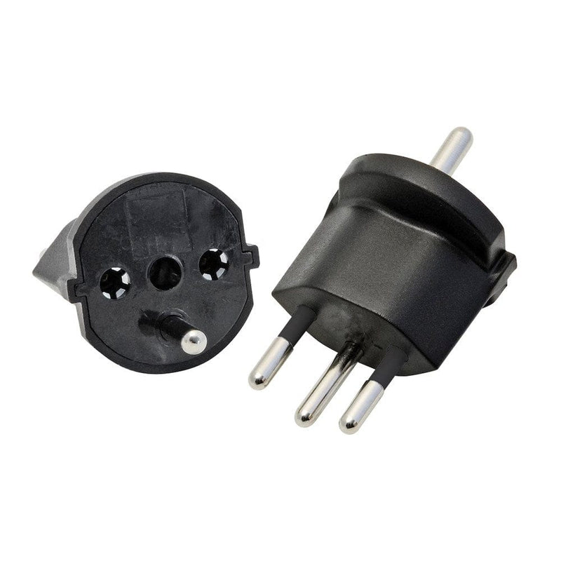 DE-zu-CH Fix-Adapter für Schuko-Stecker – Schweizer Steckdose Typ J