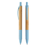 Bamboo push-button ballpoint pen