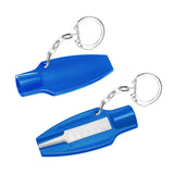 Tire tread depth gauge with valve cap remover