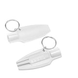 Tire tread depth gauge with valve cap remover