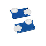 Chip holder with 1€ coin and magnifying glass