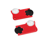 Chip holder with 1€ coin and magnifying glass