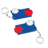 Porte-jeton avec jeton de 1€ et loupe