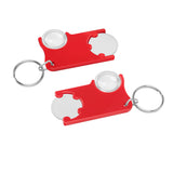 Chip holder with €1 chip and magnifier