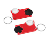 Chip holder with €1 chip and magnifier