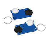 Chip holder with €1 chip and magnifier