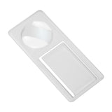 Paper clip with magnifying glass