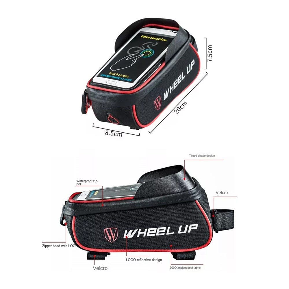 Wheel Up Lenkertasche – mit Touchscreen-Hülle, wasserabweisend