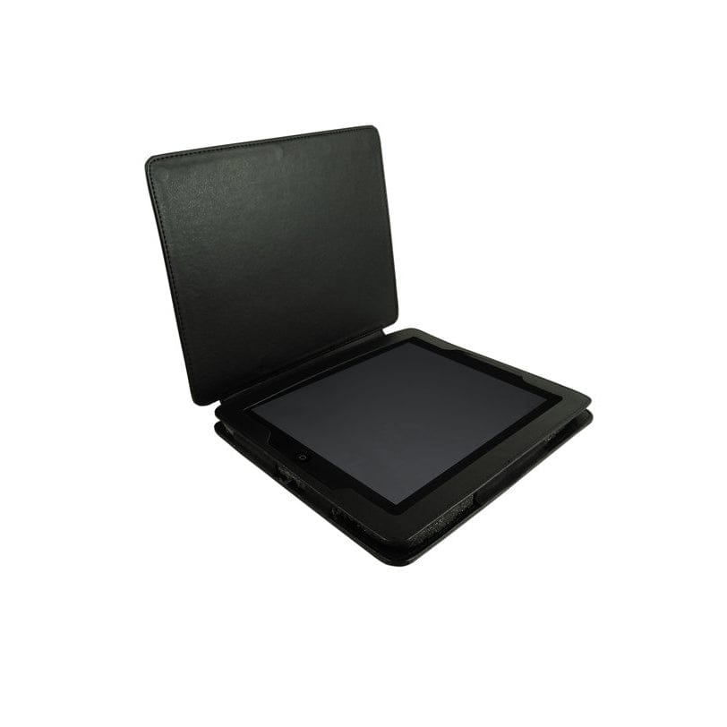 Schwarze, aufklappbare iPad Hülle