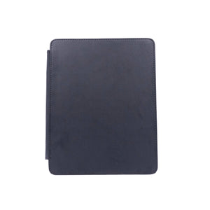 Schwarze, aufklappbare iPad Hülle von oben