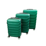 Drei grüne  Koffer-Set
