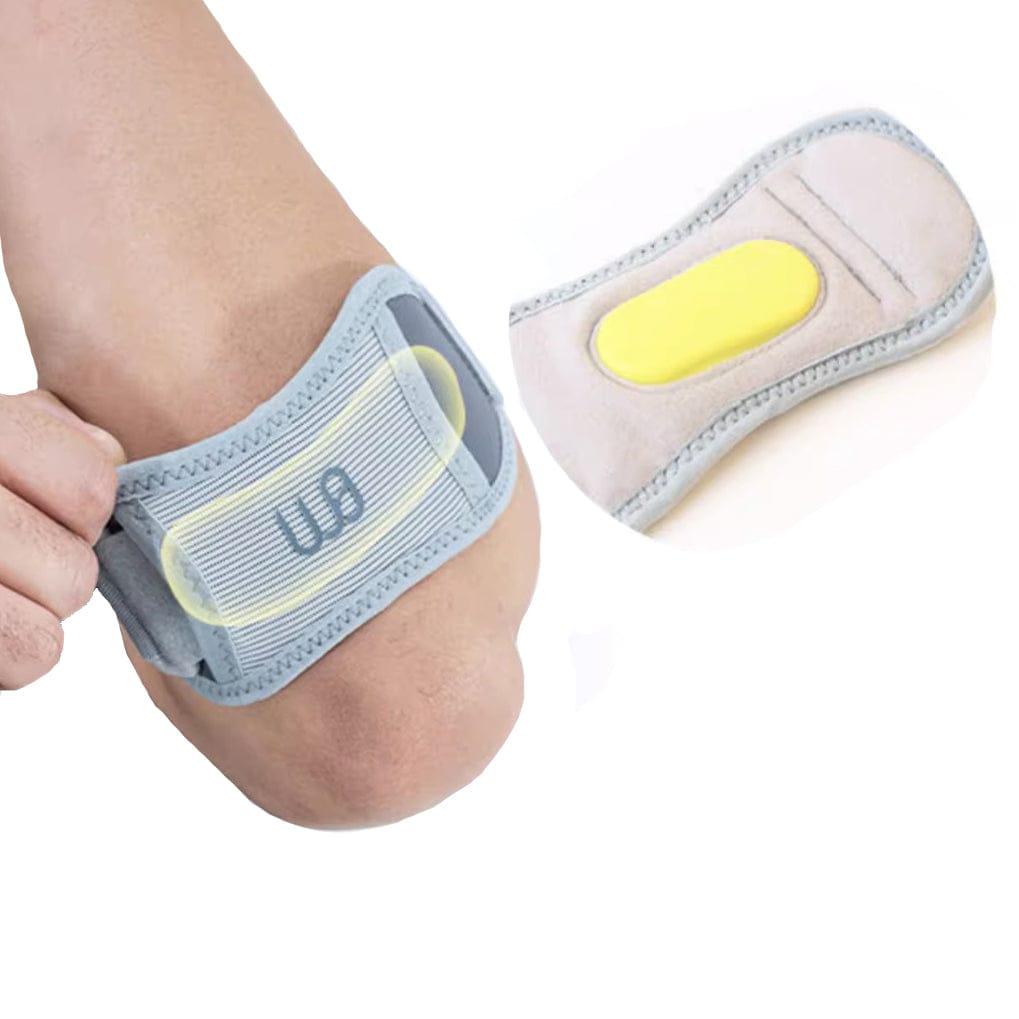 Weisse Ellenbogenbandage in einem Anwendungsbeispiel