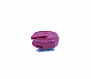 Pinker Outdoor Getränkehalter für Weingläser von der Seite